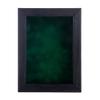 11x14 Shadow Box Frame Barnwood Black Wood | with a 1" Usable Display Depth | Includes a Forest Green Real Suede Texture Acid-Free Backing Board, UV Resistant Acrylic, and Hanging Hardware view 2