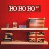 Vintage Retro Christmas Street Sign, Novelty Red Christmas Sign, HO HO HO Holiday Aluminum Sign, 4 X 18 Inch view 2
