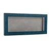 10x20 Shadow Box Frame Blue Wood | with a 1" Usable Display Depth | Includes a Light Grey Real Suede Texture Acid-Free Backing Board, UV Resistant Acrylic, and Hanging Hardware view 1