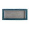 10x20 Shadow Box Frame Blue Wood | with a 1" Usable Display Depth | Includes a Light Grey Real Suede Texture Acid-Free Backing Board, UV Resistant Acrylic, and Hanging Hardware view 2