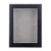 11x14 Shadow Box Frame Barnwood Black Wood | with a 1" Usable Display Depth | Includes a Light Grey Real Suede Texture Acid-Free Backing Board, UV Resistant Acrylic, and Hanging Hardware view 2