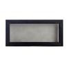 13x34 Shadow Box Frame Barnwood Black Wood | with a 1" Usable Display Depth | Includes a Light Grey Real Suede Texture Acid-Free Backing Board, UV Resistant Acrylic, and Hanging Hardware view 2