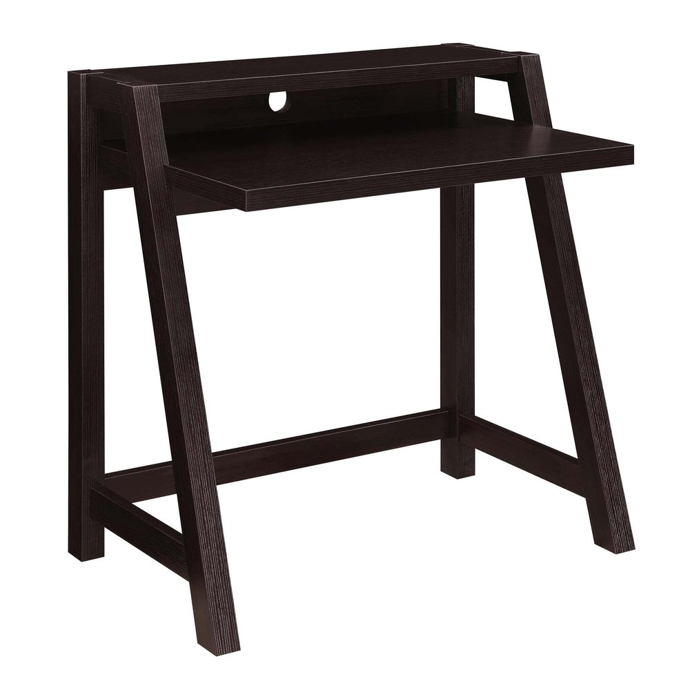 Convenience Concepts Newport Lilly 2 Tier Desk, Espresso