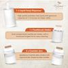 Autumn Alley White Bathroom Accessories Set 4 - Farmhouse Soap Dispenser, Toothbrush Holder, 2 Apothecary Jars Qtip Holder - White Bathroom Decor  Rustic Farmhouse Bathroom Accessories view 4