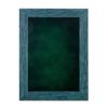 11x14 Shadow Box Frame Blue Wood | with a 1" Usable Display Depth | Includes a Forest Green Real Suede Texture Acid-Free Backing Board, UV Resistant Acrylic, and Hanging Hardware view 2