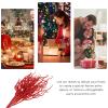 Tofficu Christmas Ttree Picks: 10pcs Glitter Curly Christmas Spray, Artificial Twigs Branches, Tree Filler, Leaves Picks Stems, Tree Ornaments Vase Filler for Xmas - Red view 3
