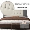 ZZYK Couch Pillow Bed Support Backrest Wedge Back Cushion Adults Kids Large Headboard Pillow Upholstered Reading Pillows Removable Cover for Queen King Size Bed,B,with headboard 70.8"/180cm view 3
