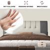 ZZYK Couch Pillow Bed Support Backrest Wedge Back Cushion Adults Kids Large Headboard Pillow Upholstered Reading Pillows Removable Cover for Queen King Size Bed,B,with headboard 70.8"/180cm view 4