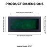 10x20 Shadow Box Frame Textured Black Wood | with a 3/4" Usable Display Depth | Includes a Forest Green Real Suede Texture Acid-Free Backing Board, UV Resistant Acrylic, and Hanging Hardware view 3