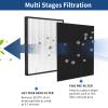 FCFMY 2 Packs H13 True HEPA Replacement Filter Compatible with InvisiClean Claro IC-4524 Air Cleaner Purifier with Activated Carbon Pre-Filter view 3