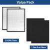 FCFMY 2 Packs H13 True HEPA Replacement Filter Compatible with InvisiClean Claro IC-4524 Air Cleaner Purifier with Activated Carbon Pre-Filter view 4