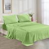 100% Organic Cotton Emperor - 84" X 84"- Sage Solid 4-Piece Sheet Set 500 Thread Count Breathable and Comfortable, Fits Mattress Up to 8-10 inches Deep Pocket view 2