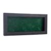 13x34 Shadow Box Frame Barnwood Black Wood | with a 1" Usable Display Depth | Includes a Forest Green Real Suede Texture Acid-Free Backing Board, UV Resistant Acrylic, and Hanging Hardware view 1