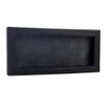 10x20 Shadow Box Frame Barnwood Black Wood | with a 1" Usable Display Depth | Includes a Dark Grey Real Suede Texture Acid-Free Backing Board, UV Resistant Acrylic, and Hanging Hardware view 1
