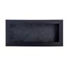 10x20 Shadow Box Frame Barnwood Black Wood | with a 1" Usable Display Depth | Includes a Dark Grey Real Suede Texture Acid-Free Backing Board, UV Resistant Acrylic, and Hanging Hardware view 2