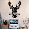 Custom Metal Deer Head Wall Art - Antler Decor, Hunter Gift, Farm Sign, Fathers Day Present view 4