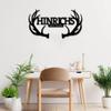 Personalized Deer Name Sign - Custom Address Metal Wall Art - Hunter Gift for Him - Father's Day view 3