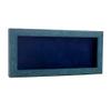 10x20 Shadow Box Frame Blue Wood | with a 1" Usable Display Depth | Includes a Navy Blue Real Suede Texture Acid-Free Backing Board, UV Resistant Acrylic, and Hanging Hardware view 1