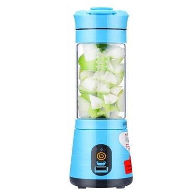 DDYYCX Portable Blender for Shakes and Smoothies, Personal Size Blender with USB Rechargeable, Mini Portable Blender Cup for Travel Sports Kitchen Gym (Color : Blue)