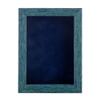 11x14 Shadow Box Frame Blue Wood | with a 1" Usable Display Depth | Includes a Navy Blue Real Suede Texture Acid-Free Backing Board, UV Resistant Acrylic, and Hanging Hardware view 2
