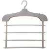 Housoutil Multi Clothes Hanger for Closet Organization Space Saving Non- Organizer for Pants Jeans Trousers and Scarves Nordic Grey Design for Neat Wardrobe Storage view 1
