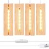 RUIITEN 6 inch Rectangle Display Pedestal, Warm Color Rectangle Led Lights Display Base, Crystal Wooden Lighted Base Stand for Acrylic, Crystal, Night Light, Glass Resin Art view 1