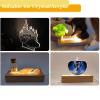 RUIITEN 6 inch Rectangle Display Pedestal, Warm Color Rectangle Led Lights Display Base, Crystal Wooden Lighted Base Stand for Acrylic, Crystal, Night Light, Glass Resin Art view 2