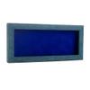 13x34 Shadow Box Frame Blue Wood | with a 1" Usable Display Depth | Includes a Royal Blue Real Suede Texture Acid-Free Backing Board, UV Resistant Acrylic, and Hanging Hardware view 1