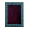 11x14 Shadow Box Frame Blue Wood | with a 1" Usable Display Depth | Includes a Dark Berry Real Suede Texture Acid-Free Backing Board, UV Resistant Acrylic, and Hanging Hardware view 2