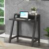 Convenience Concepts Newport Lilly 2-Tier Desk, Weathered Gray view 2
