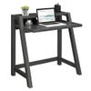 Convenience Concepts Newport Lilly 2-Tier Desk, Weathered Gray view 4