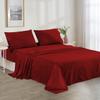100% Organic Cotton Alaskan King - 108" X 108"- Burgundy Solid 4-Piece Sheet Set 500 Thread Count Breathable and Comfortable, Fits Mattress Up to 8-10 inches Deep Pocket view 2