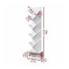 KIZQYN Bookcase Creative Tree-Shaped Large-Capacity Floor-to-Ceiling Bookcase 9-Layer Bookshelf Modern Minimalist Living Room Study Room Saving Space Bookshelf (Size :) view 2