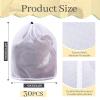 24 Pcs 24 * 32 Inches Fine Mesh Laundry Bag with Drawstring Large Heavy Duty Mesh Bag Machine Washable Sheet Drawstring Net for Delicates College Dorm view 2