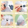 24 Pcs 24 * 32 Inches Fine Mesh Laundry Bag with Drawstring Large Heavy Duty Mesh Bag Machine Washable Sheet Drawstring Net for Delicates College Dorm view 3
