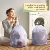 24 Pcs 24 * 32 Inches Fine Mesh Laundry Bag with Drawstring Large Heavy Duty Mesh Bag Machine Washable Sheet Drawstring Net for Delicates College Dorm view 4