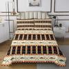 Erosebridal Fishing Themed Rustic Cabin Quilt Set Queen Farmhouse Lodge Bedspread Southwestern Buffalo Plaid Check Coverlet Set Fishing Rod River Fishes Quilted with 2 Pillow Cases Brown view 2