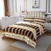 Erosebridal Fishing Themed Rustic Cabin Quilt Set Queen Farmhouse Lodge Bedspread Southwestern Buffalo Plaid Check Coverlet Set Fishing Rod River Fishes Quilted with 2 Pillow Cases Brown view 3