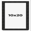 10x20 Shadow Box Frame Barnwood Black Wood | with a 1" Usable Display Depth | Includes a Dark Berry Real Suede Texture Acid-Free Backing Board, UV Resistant Acrylic, and Hanging Hardware view 3