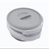 SAMMART 5.5L (1.4 Gallon) Collapsible Plastic Bucket with Lid - Foldable Round Tub with Lid - Portable Fishing Water Pail - Space Saving Outdoor Waterpot. (White/Grey (Set of 2)) view 4
