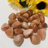 Wholesale Natural Polished Peach Moonstone Healing Stones Crystal Tumbled 20MM-25MM for Decoration (2000G) view 3