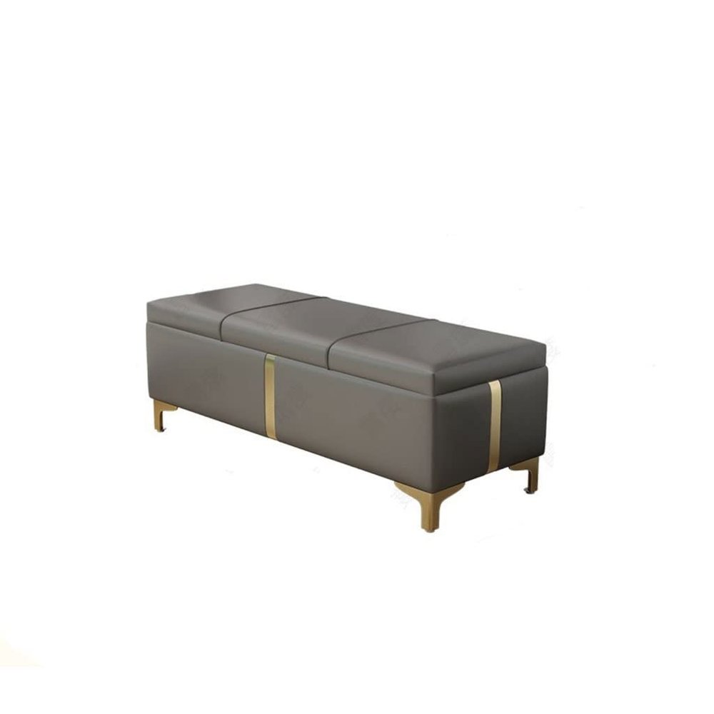 ARZARF Bedroom End of Bed Bench Change Shoe Stool Home Door Bench Cloakroom Trial Shoe Stool Storage Storage Stool Bedside Bed End Leather Stool Ottoman Couch Bench (Color : A)