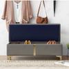 ARZARF Bedroom End of Bed Bench Change Shoe Stool Home Door Bench Cloakroom Trial Shoe Stool Storage Storage Stool Bedside Bed End Leather Stool Ottoman Couch Bench (Color : A) view 4