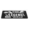 DARLEKS Retirement The Legend Has Retired Tablecloth Elastic Fitted Edge Table Cloth Rectangle Table Cover Washable Reusable for Kitchen Dining Picnic Party Fit Table 5ft / 60 X 30 Inches view 2