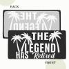DARLEKS Retirement The Legend Has Retired Tablecloth Elastic Fitted Edge Table Cloth Rectangle Table Cover Washable Reusable for Kitchen Dining Picnic Party Fit Table 5ft / 60 X 30 Inches view 4