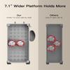 Pipishell Slim Storage Cart with Wheels - 3 Tier Bathroom Organizers and Storage Cart - Rolling Carts for Bathroom, Kitchen, Narrow Space, Laundry Room,Gray view 4