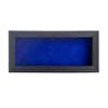 10x20 Shadow Box Frame Barnwood Black Wood | with a 1" Usable Display Depth | Includes a Royal Blue Real Suede Texture Acid-Free Backing Board, UV Resistant Acrylic, and Hanging Hardware view 2