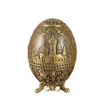 Flush of Dawn Automatic Toothpick Holder Dispenser, Metal Pop Up Toothpick Dispenser Retractable Hand Press Toothpicks Case Container Toothpick Box Holder Storage (Castle)