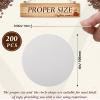 TaoBary 600 Pcs Disposable Paper Coasters Bulk 1MM, 4 Inch Round Cardboard Coasters Blank for Bar Drinks DIY Crafts Arts Wedding (White) view 2