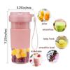 DDYYCX Portable Blender, Personal Blender for Smoothies and Shakes, Juice Blender Cup USB Charging, Mini Blender for Gym, Travel, Office (Color : Pink) view 4